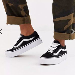 Platform Vans Old Skool Size 7.5W 6M